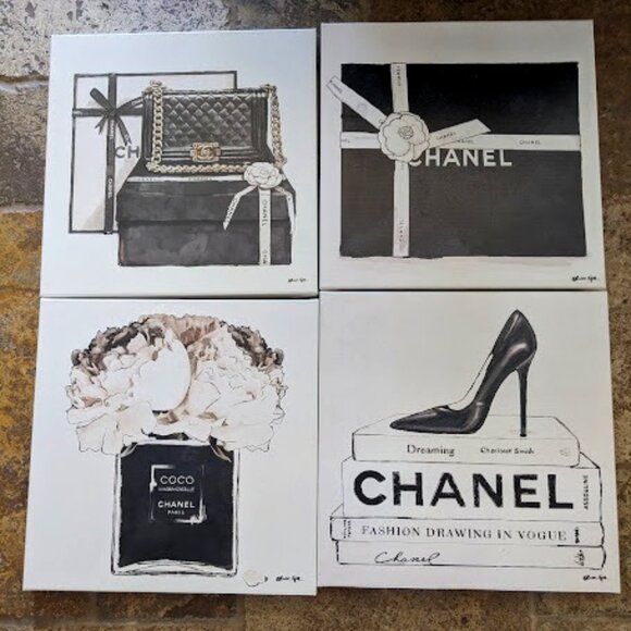 Set of 4 Oliver Gal Chanel Portraits 16 x 16